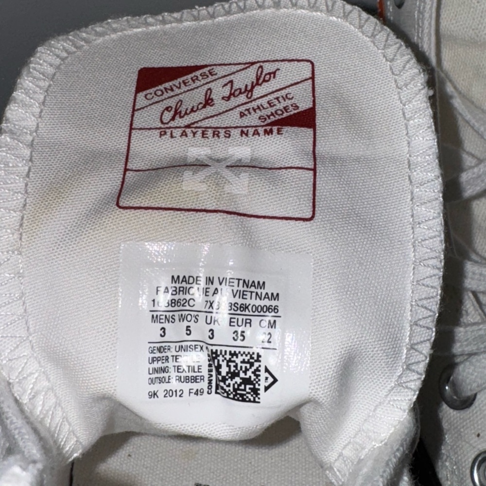 Off-White Converse High Top Sneakers - Picture 6 of 13